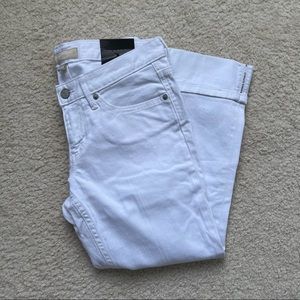 banana republic white capri jeans size 2/26